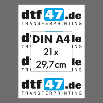 DTF-Druck DIN A4 HotPeel (21x29,7cm)