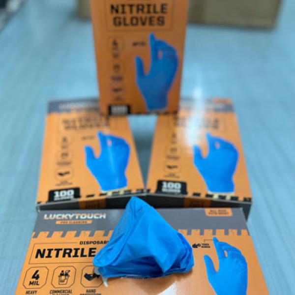 Nitril Handschuhe blau