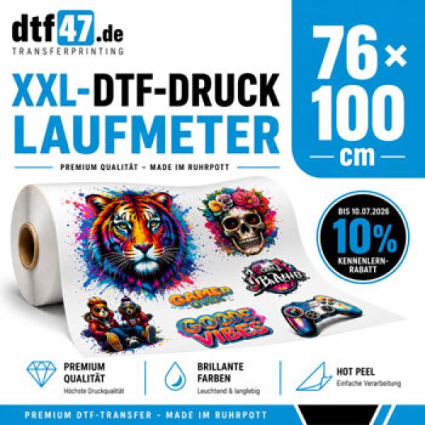 Laufmeter DTF-Druck